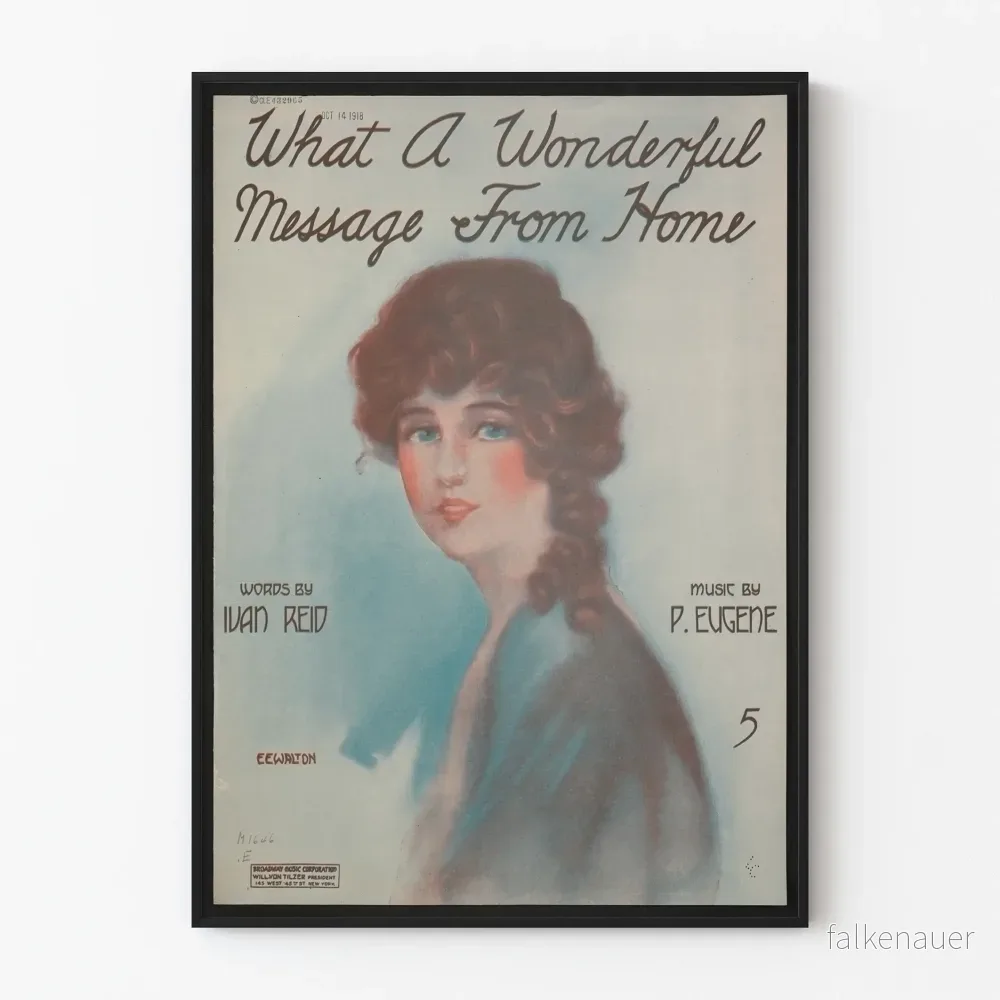 Vintageposter What A Wonderful Message From Home