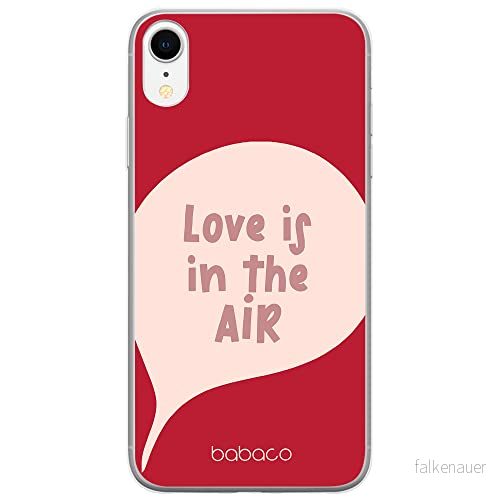ERT GROUP mobiltelefonfodral för Apple Iphone XR originalt och officiellt licensierat Babaco mönster Love is in the air 001 Vit anpassad till formen på mobiltelefonen, fodral tillverkad av TPU plast 5904805031694