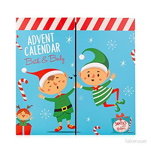 accentra Advent Calendar Santa & Co. 2023 för flickor och pojkar med 24 produkter bad, kroppsvård tillbehör 4015953676208 accentra Advent Calendar Santa & Co. 2023 för flickor och pojkar med 24 produkter bad, kroppsvård tillbehör 4015953676208