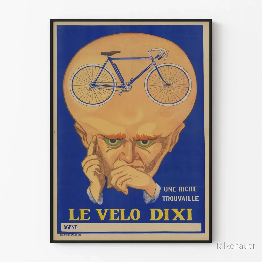 Vintageposter Le Vélo Dixi - Retro Väggdekoration