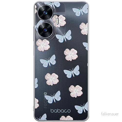 ERT GROUP mobiltelefonfodral för Realme C55 originalt och officiellt licensierat Babaco mönster Flowers 043 optimalt anpassad till formen på mobiltelefonen, gedeeltelijk transparant 5905511867577
