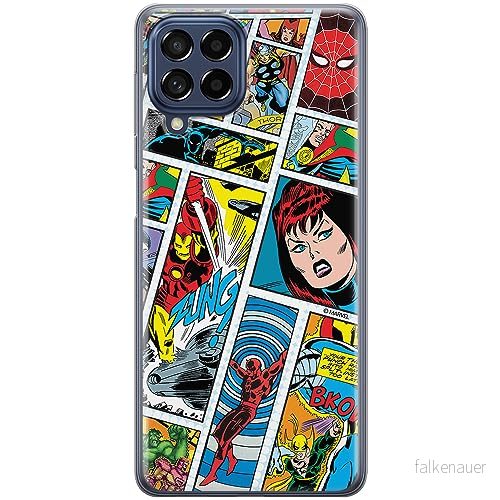 ERT GROUP mobiltelefonfodral för Samsung M33 5G originalt och officiellt licensierat Marvel mönster Avengers 034 optimalt anpassad till formen på mobiltelefonen, fodral tillverkad av TPU plast 5905511767709