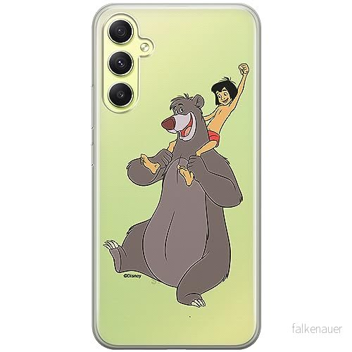 ERT GROUP mobiltelefonfodral för Samsung A34 5G originalt och officiellt licensierat Disney mönster Jungle Book 002 optimalt anpassad till formen på mobiltelefonen, gedeeltelijk transparant 5905511784980