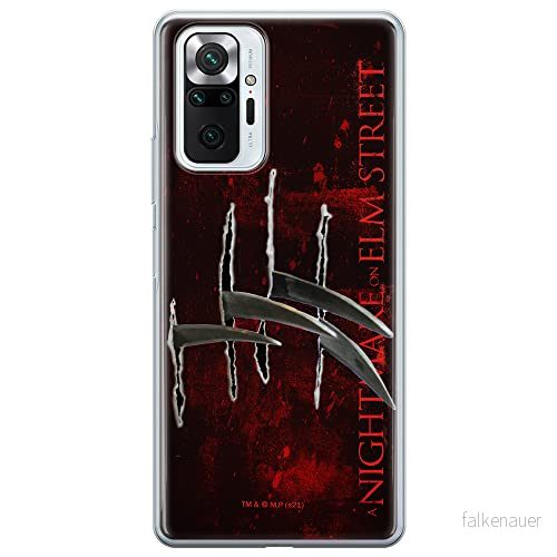 ERT GROUP mobiltelefonfodral för Xiaomi REDMI NOTE 10 PRO originalt och officiellt licensierat Horror mönster Nightmare of Elm Street 004, fodral tillverkad av TPU plast 5905511078973