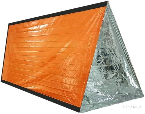 Cao Återanvändbart överlevnadsskydd för vuxna unisex, orange ELLER khaki, 1,50 x 2,00 m 3156830080143