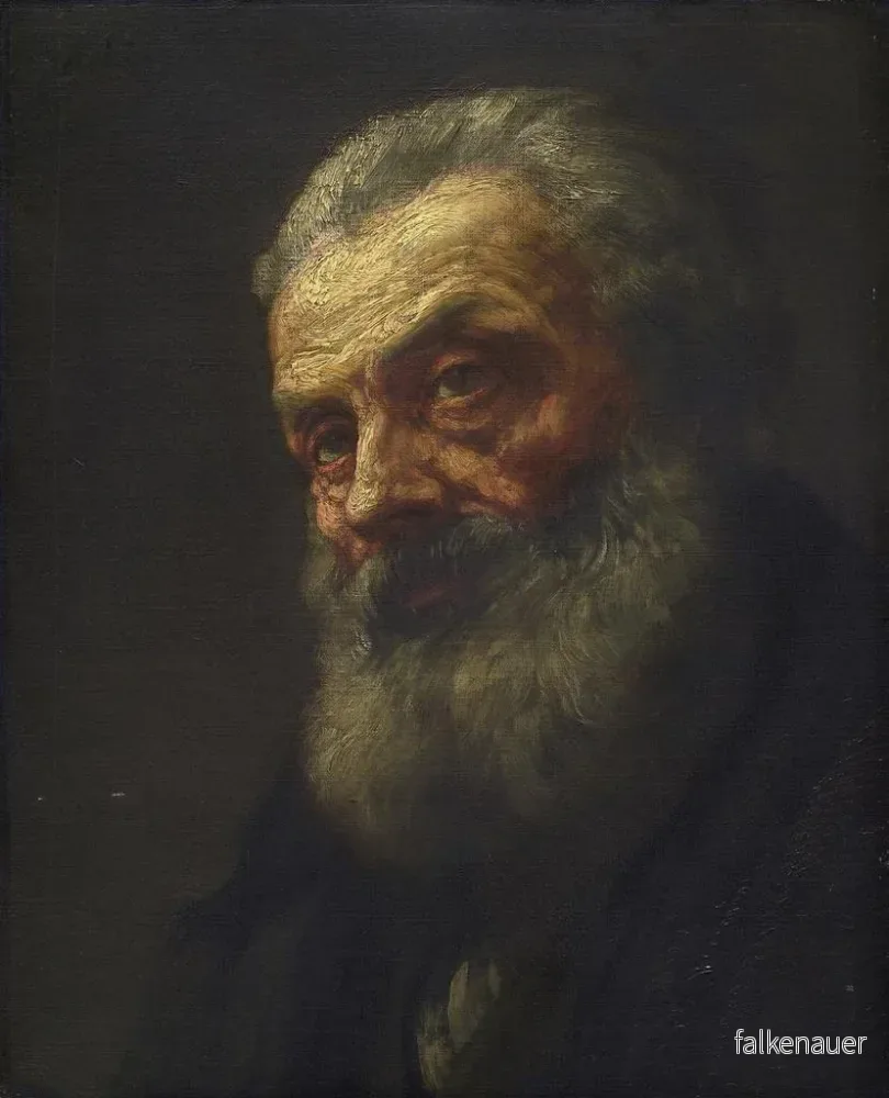 Målning Porträtt av en gammal man - Alphonse Legros - Bild 2
