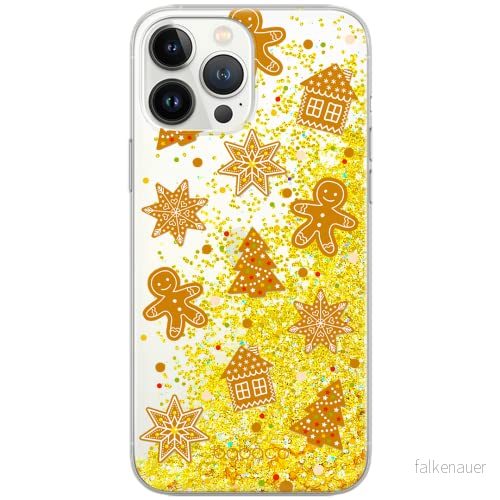 ERT GROUP mobiltelefonfodral för Apple Iphone 13 PRO originalt och officiellt licensierat Babaco mönster Winter 005 Vit optimalt anpassad till formen på mobiltelefonen, med glitter overflow effekt 5904805762062