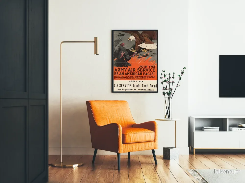 Vintageposter Join the Army Air Service - Historisk väggdekoration - Bild 2