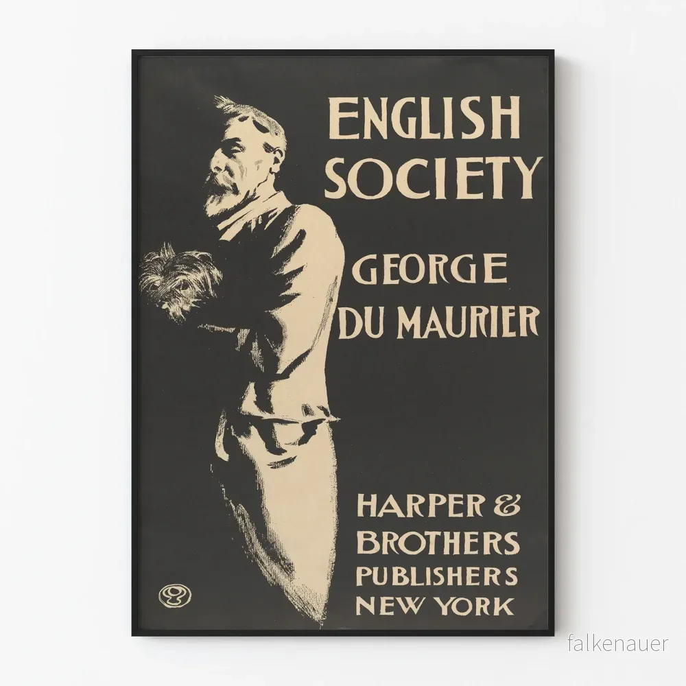 Vintageposter av English Society av George Du Maurier