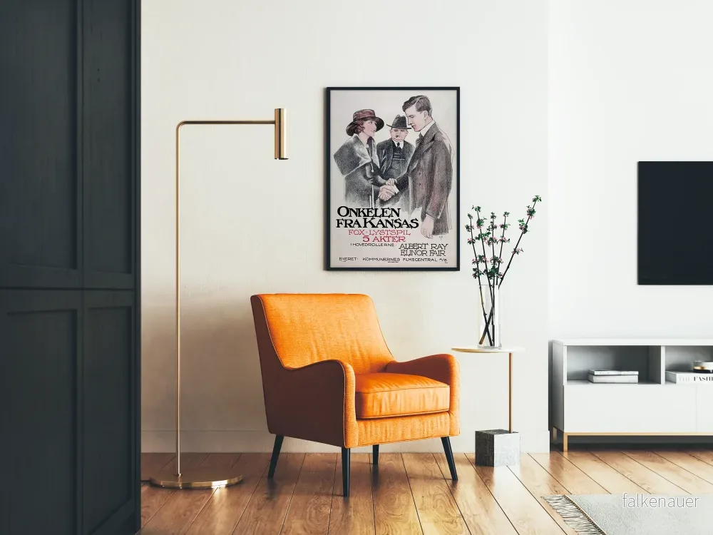 Vintageposter Onkelen från Kansas - Retro väggdekoration - Bild 2