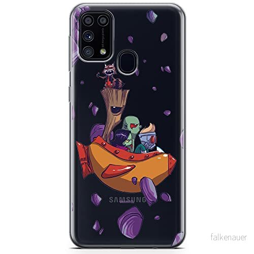 ERT GROUP mobiltelefonfodral för Samsung M31 originalt och officiellt licensierat Marvel mönster Guardians of the Galaxy 010 optimalt anpassad till formen på mobiltelefonen, gedeeltelijk transparant 5904805481635