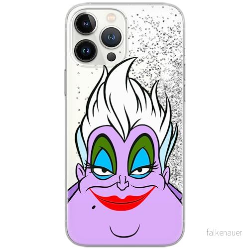 ERT GROUP mobiltelefonfodral för Apple Iphone 14 originalt och officiellt licensierat Disney mönster Ursula 002 optimalt anpassad till formen på mobiltelefonen, med glitter overflow effekt 5905511610265