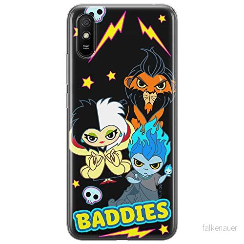ERT GROUP mobiltelefonfodral för Xiaomi REDMI 9A originalt och officiellt licensierat Disney mönster Villains 004 optimalt anpassad till formen på mobiltelefonen, fodral tillverkad av TPU plast 5905131378071