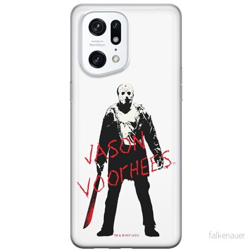 ERT GROUP mobiltelefonfodral för Oppo FIND X5 PRO originalt och officiellt licensierat Horror mönster Friday the 13th 017 anpassad till formen på mobiltelefonen, fodral tillverkad av TPU plast 5905511415655