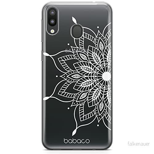 ERT GROUP mobiltelefonfodral för Samsung M20 originalt och officiellt licensierat Babaco mönster Mandalas 004 Vit optimalt anpassad till formen på mobiltelefonen, gedeeltelijk transparant 5904805831119