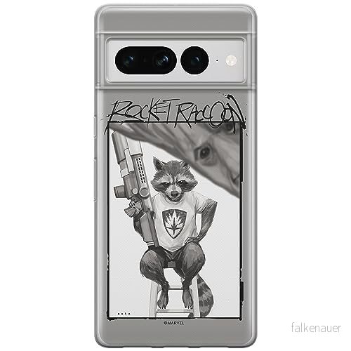 ERT GROUP mobiltelefonfodral för Google PIXEL 7 PRO originalt och officiellt licensierat Marvel mönster Rocket 004 optimalt anpassad till formen på mobiltelefonen, fodral tillverkad av TPU plast 5905795164041