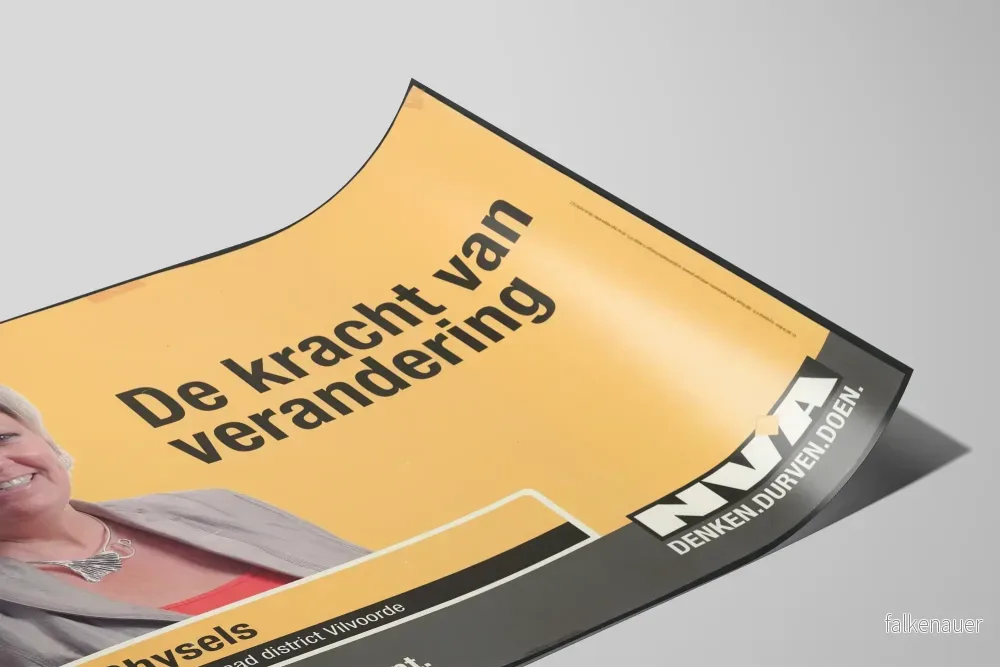 Politisk poster 'De kracht van verandering' Lena Ghysels N-VA - Bild 2