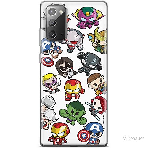 ERT GROUP mobiltelefonfodral för Samsung GALAXY NOTE 20 originalt och officiellt licensierat Marvel mönster Avengers 024 optimalt anpassad till formen på mobiltelefonen, fodral tillverkad av TPU plast 5904805191008