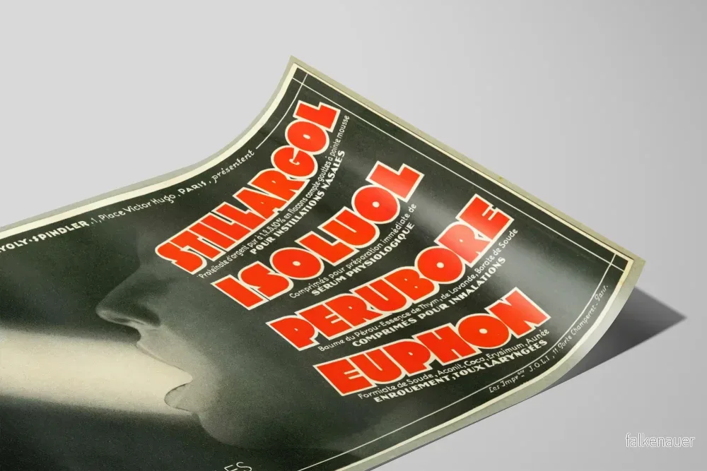Vintage reklamposter Stillargol - Retro medicinsk väggdekoration - Bild 2