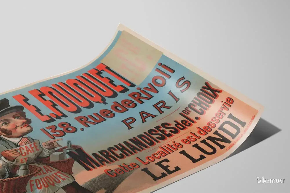 Vintageposter E. Fouquet 138 Rue de Rivoli Paris - Bild 2