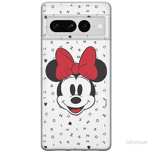 ERT GROUP mobiltelefonfodral för Google PIXEL 7 PRO originalt och officiellt licensierat Disney mönster Minnie 056 optimalt anpassad till formen på mobiltelefonen, fodral tillverkad av TPU plast 5905795163136