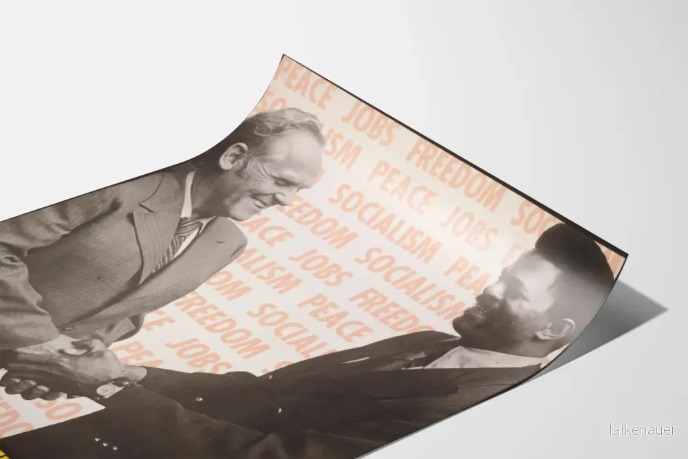 Vintage valaffisch med Gus Hall och Jarvis Tyner - Bild 3