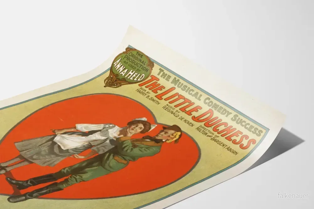Vintageposter The Little Duchess - Väggdekoration för musikalteater - Bild 3