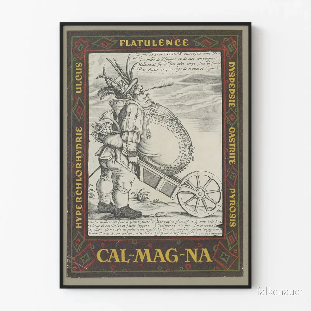 Vintage väggposter Cal-Mag-Na original väggdekoration Vintage väggposter Cal-Mag-Na original väggdekoration