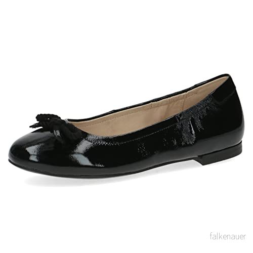 CAPRICE Ballerina för kvinnor, Svart naplak, 37 EU 4064211836687