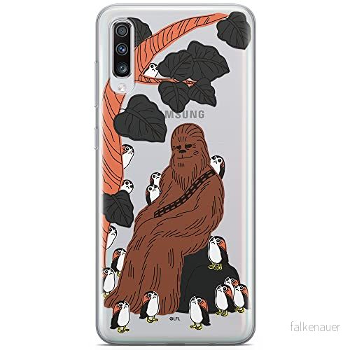 ERT GROUP mobiltelefonfodral för Samsung A70 originalt och officiellt licensierat Star Wars mönster Chewbacca 006 optimalt anpassad till formen på mobiltelefonen, gedeeltelijk transparant 5903537301129