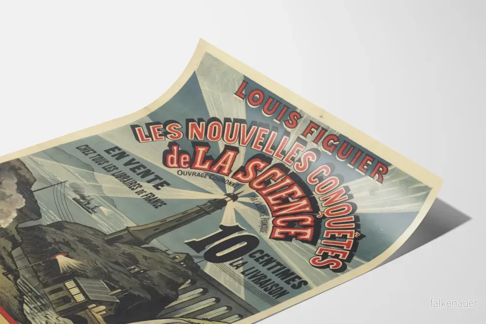 Vintageposter Les Nouvelles Conquêtes de la Science av Louis Figuier - Bild 3