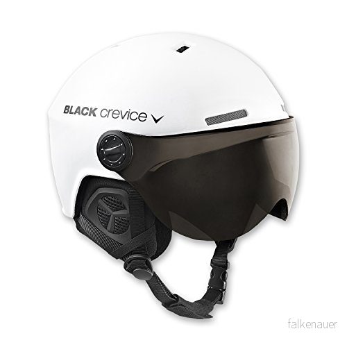 Black Crevice skidhjälm Arlberg med 2 visir matt vit/grå, M/L (5861) 9120062937203