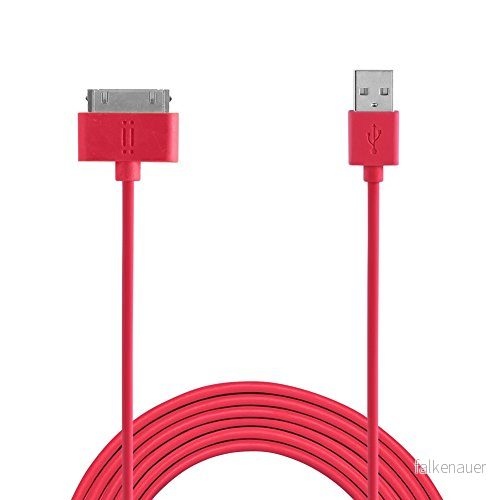 Aiino 30 Pin Apple TPE laddningskabel datakabel + synkronisering 1,5 m röd 8050444842904