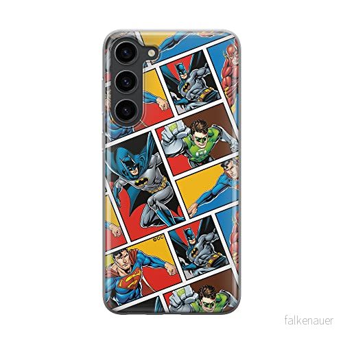 ERT GROUP mobiltelefonfodral för Samsung S23 originalt och officiellt licensierat DC mönster Justice League 001 optimalt anpassad till formen på mobiltelefonen, fodral tillverkad av TPU plast 5905511425128