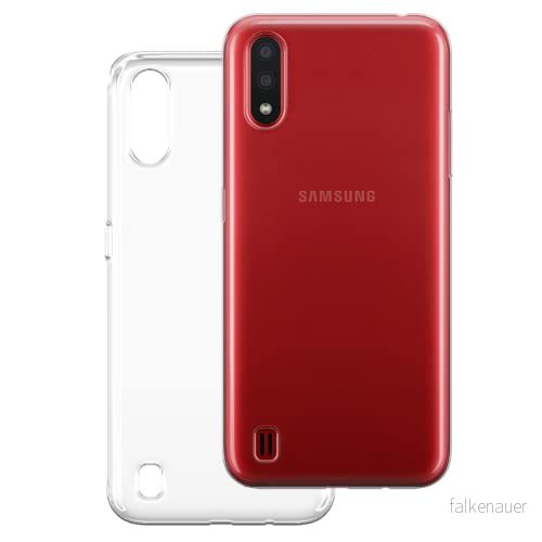 Babaco Premium Clear mobiltelefonfodral för Samsung A01 optimalt anpassat till formen på mobiltelefonen, kristallfodral av TPU 5903537830254