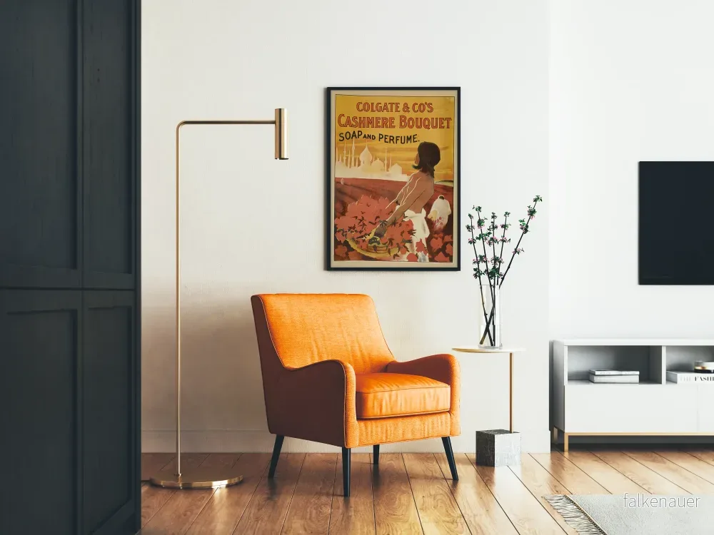 Vintage reklamposter för Colgate Cashmere Bouquet tvål och parfym - Bild 2