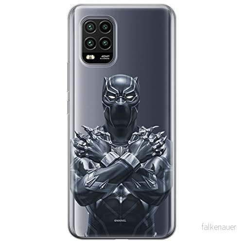 ERT GROUP mobiltelefonfodral för Xiaomi MI 10 LITE originalt och officiellt licensierat Marvel mönster Black Panther 012 optimalt anpassad till formen på mobiltelefonen, gedeeltelijk transparant 5903537163840