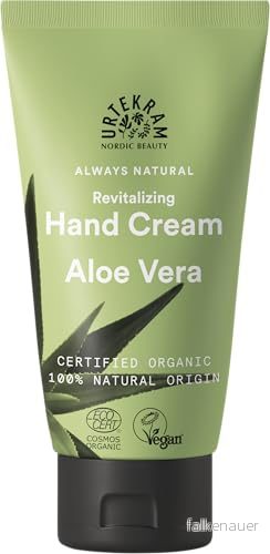 Urtekram Aloe Vera handkräm BIO, regenererande, 75 ml 5765228838518
