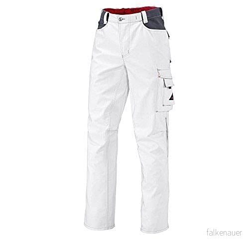 BP Workwear 1788 555 21 arbetsbyxor elastiskt band på baksidan midjeveck normal passform storlek: 60 n färg: vit/mörkgrå 4010365923001