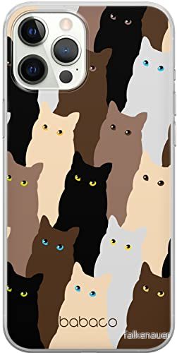 ERT GROUP mobiltelefonfodral för Iphone 12/12 PRO originalt och officiellt licensierat Babaco mönster Cats 001 optimalt anpassad till formen på mobiltelefonen, fodral tillverkad av TPU plast 5905131055736