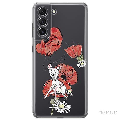 ERT GROUP mobiltelefonfodral för Samsung S21 FE originalt och officiellt licensierat Disney mönster Bambi 002 optimalt anpassad till formen på mobiltelefonen, gedeeltelijk transparant 5903932985245