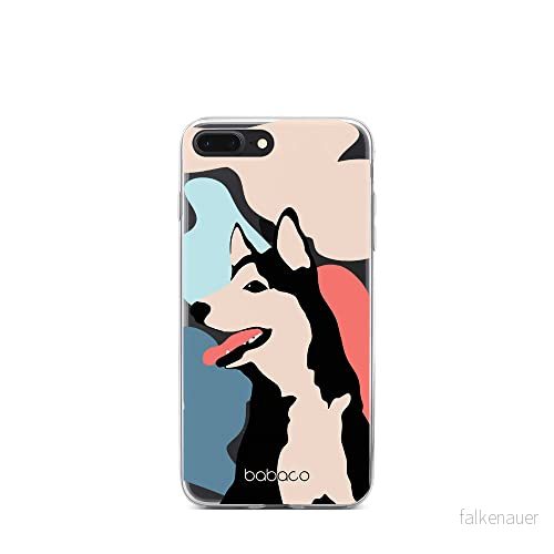 ERT GROUP mobiltelefonfodral för Iphone 7 PLUS/ 8 PLUS originalt och officiellt licensierat Babaco mönster Dogs 001 optimalt anpassad till formen på mobiltelefonen, gedeeltelijk transparant 5905131008251