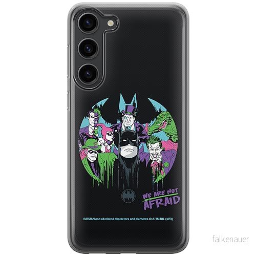 ERT GROUP mobiltelefonfodral för Samsung S23 PLUS originalt och officiellt licensierat DC mönster Batman 100 optimalt anpassad till formen på mobiltelefonen, fodral tillverkad av TPU plast 5905795060008