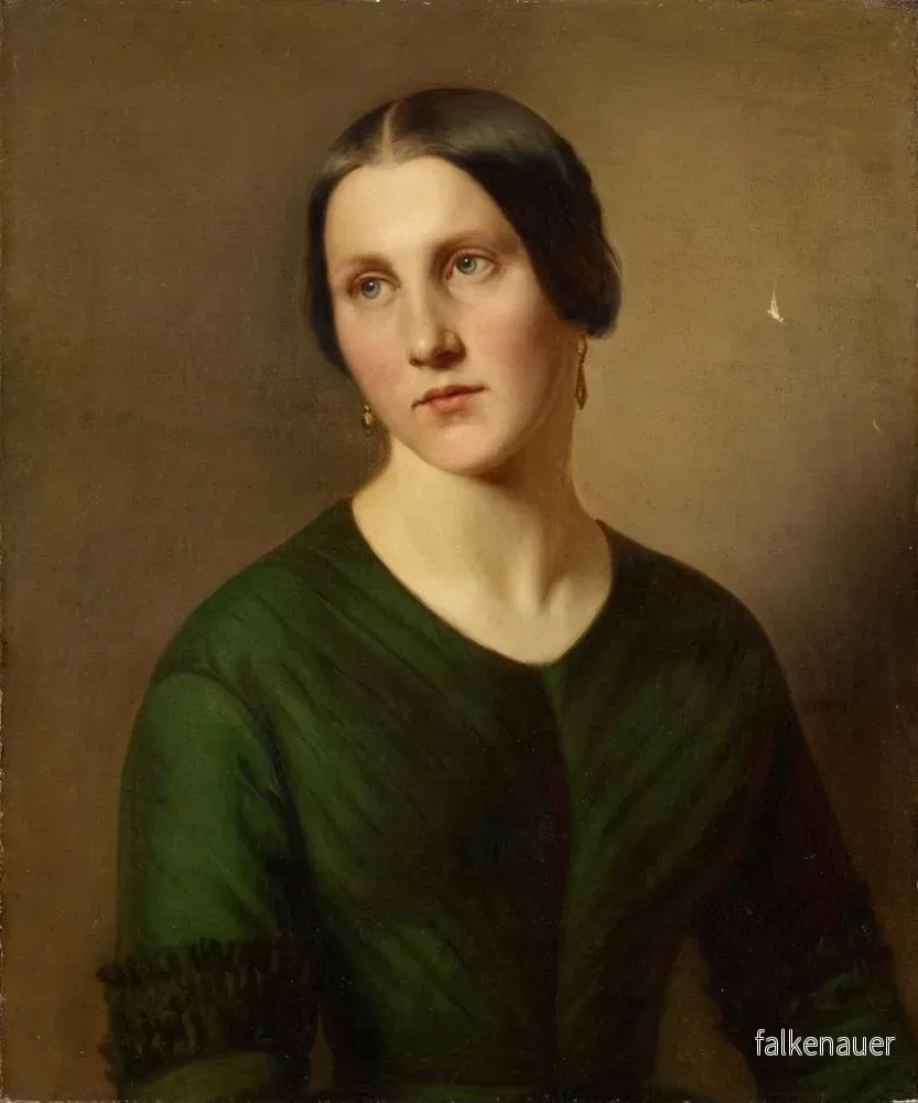 Målning Portrait d'une femme - Adolf Follenweider | Konsttryck - Bild 2