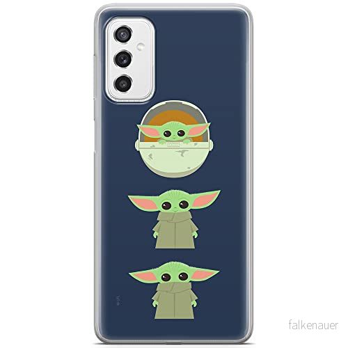 ERT GROUP mobiltelefonfodral för Samsung M52 5G originalt och officiellt licensierat Star Wars mönster Baby Yoda 007 optimalt anpassad till formen på mobiltelefonen, fodral tillverkad av TPU plast 5904805491153