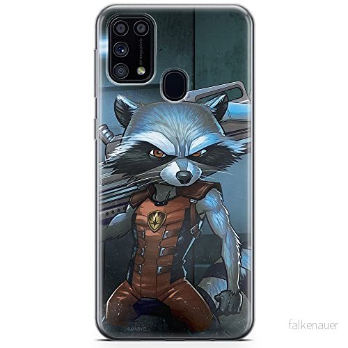 ERT GROUP mobiltelefonfodral för Samsung M31 originalt och officiellt licensierat Marvel mönster Rocket 001 optimalt anpassad till formen på mobiltelefonen, fodral tillverkad av TPU plast 5904805481512