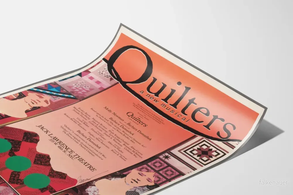 Dekorativ poster med musikaliskt quilterns stil lapptäcke - Bild 3