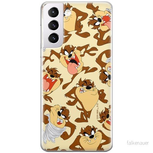 ERT GROUP mobiltelefonfodral för Samsung S21 PLUS originalt och officiellt licensierat Looney Tunes mönster Tasmanian 005 anpassad till formen på mobiltelefonen, fodral tillverkad av TPU plast 5905511621483