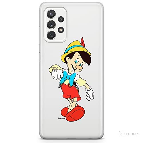 ERT GROUP mobiltelefonfodral för Samsung A73 5G originalt och officiellt licensierat Disney mönster Pinocchio 001 optimalt anpassad till formen på mobiltelefonen, gedeeltelijk transparant 5905131141361