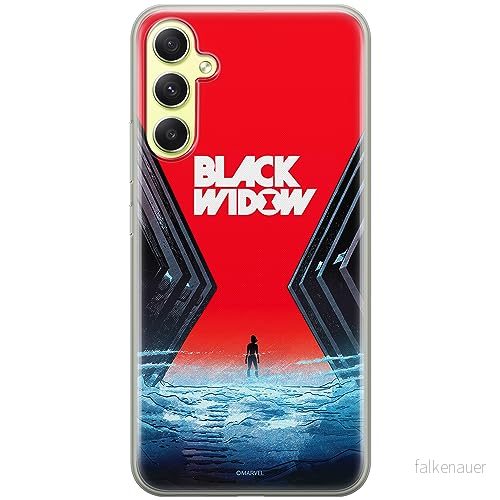 ERT GROUP mobiltelefonfodral för Samsung A34 5G originalt och officiellt licensierat Marvel mönster Black Widow 001 optimalt anpassad till formen på mobiltelefonen, fodral tillverkad av TPU plast 5905511792183